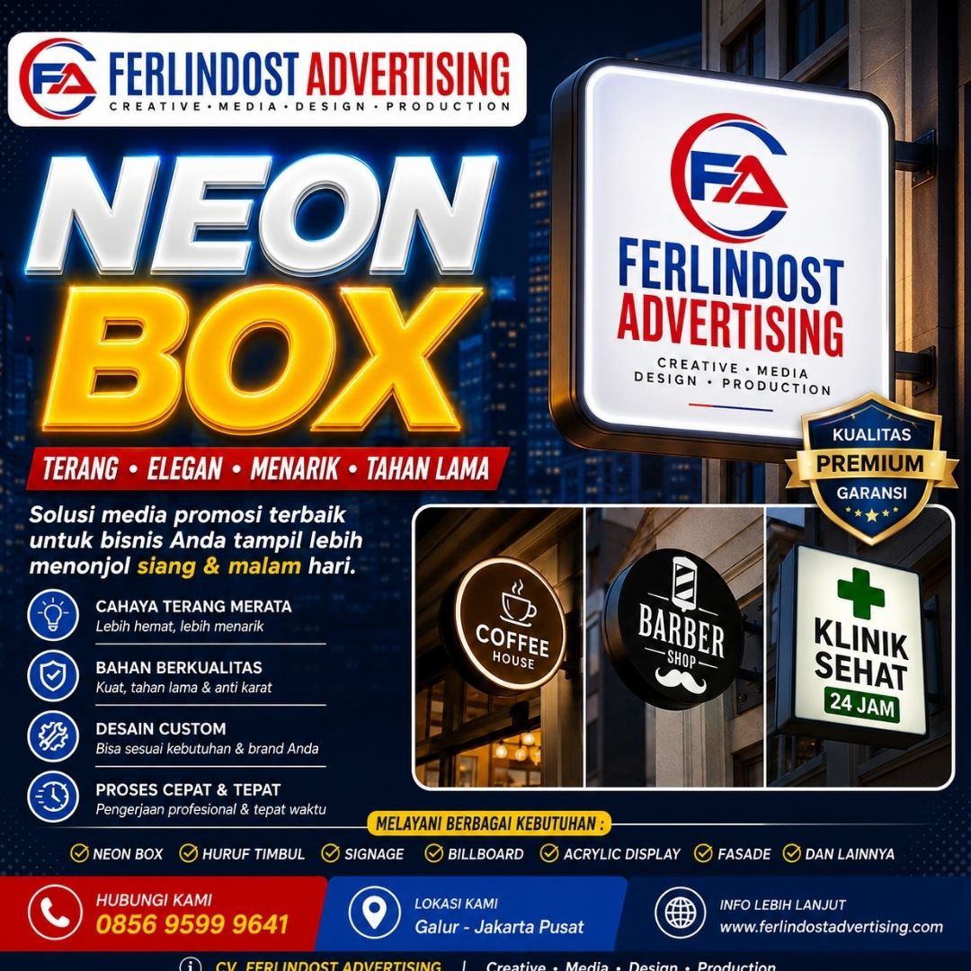 Neon Box untuk Bisnis: Investasi Promosi yang Efektif dan Meningkatkan Daya Tarik Usaha