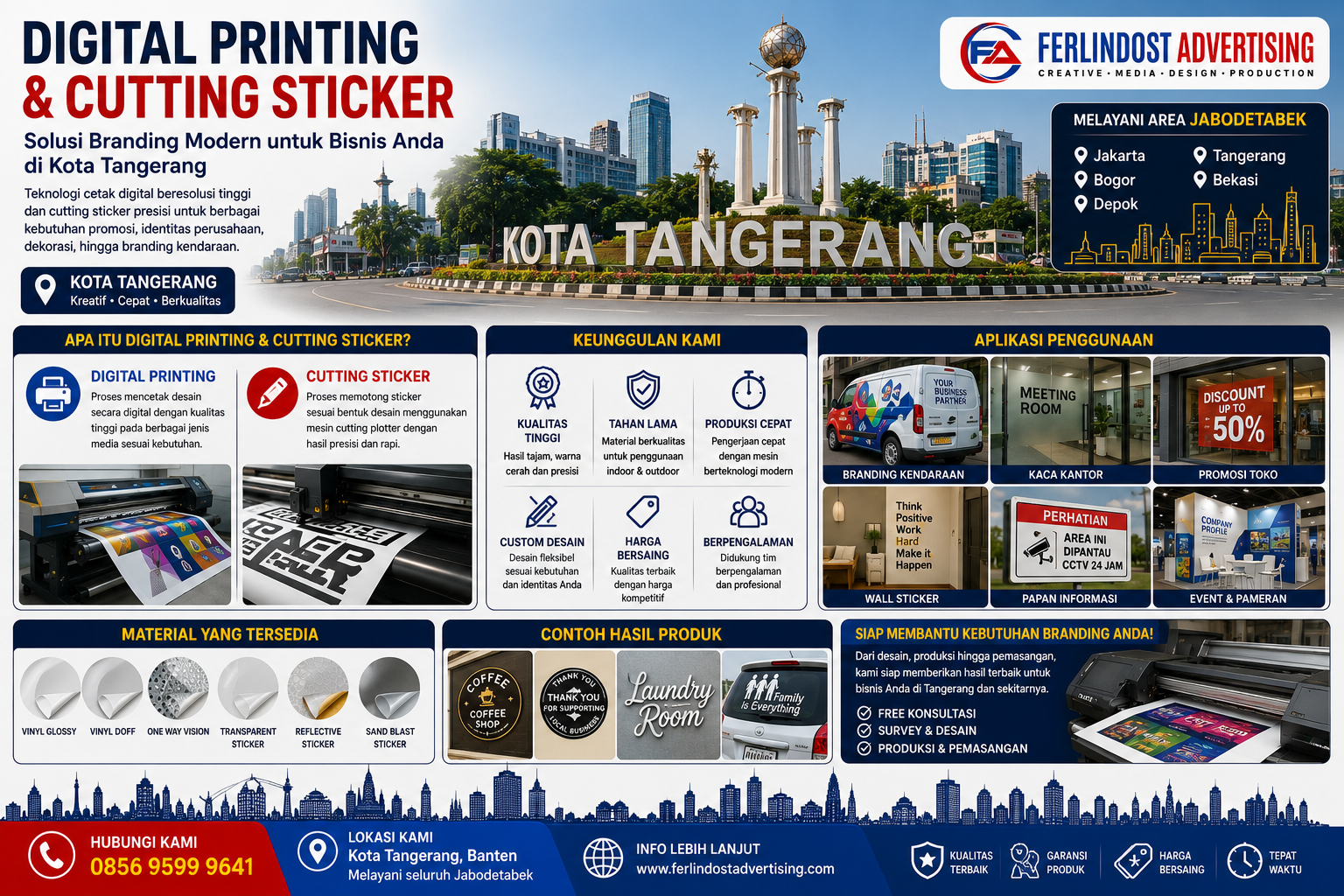 Digital Printing & Cutting Sticker: Solusi Branding Modern untuk Bisnis di Era Visual