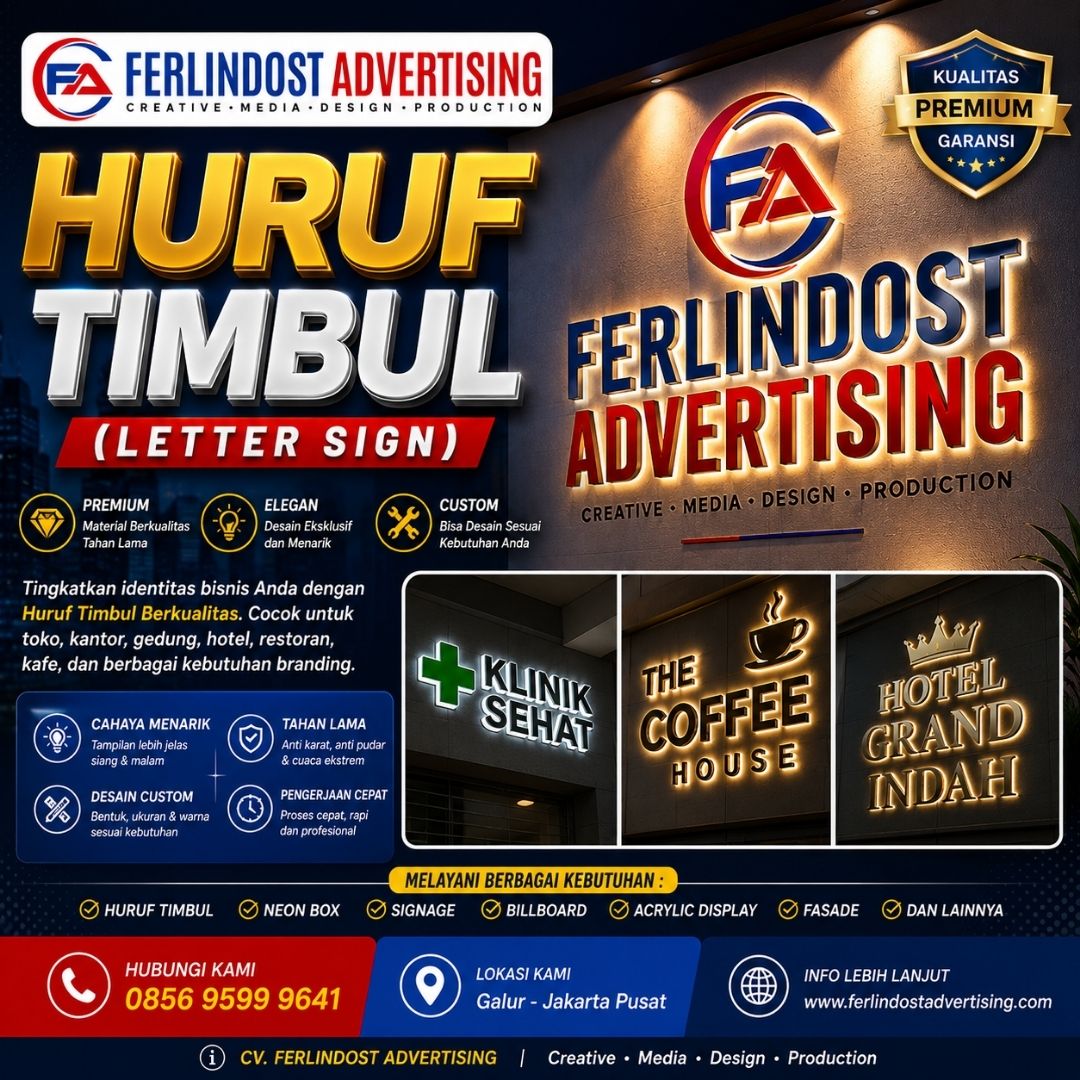 Huruf Timbul (Letter Sign)